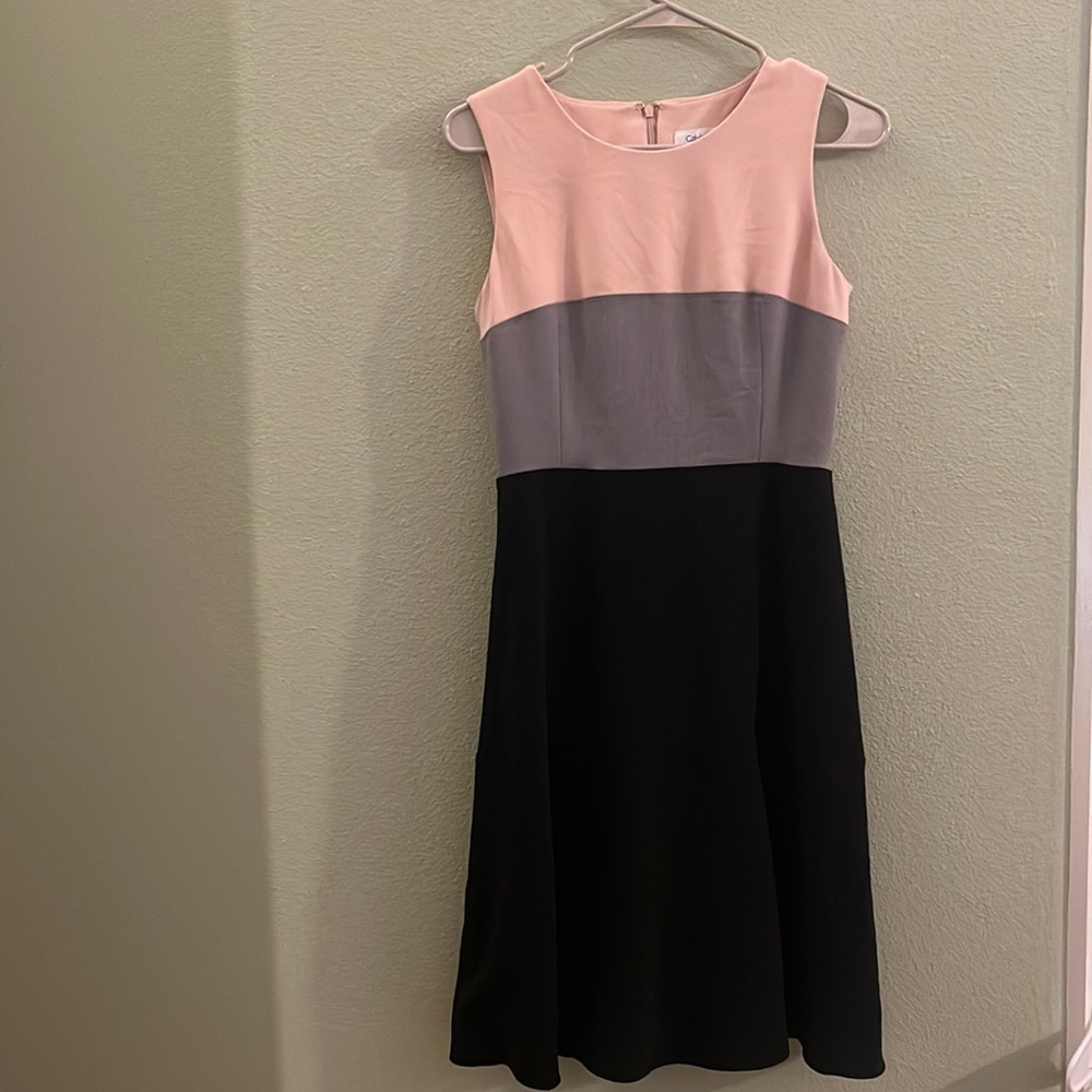 Calvin Klein color block dress